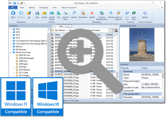 WinCatalog 2024 - Disk Cataloger Software for Windows