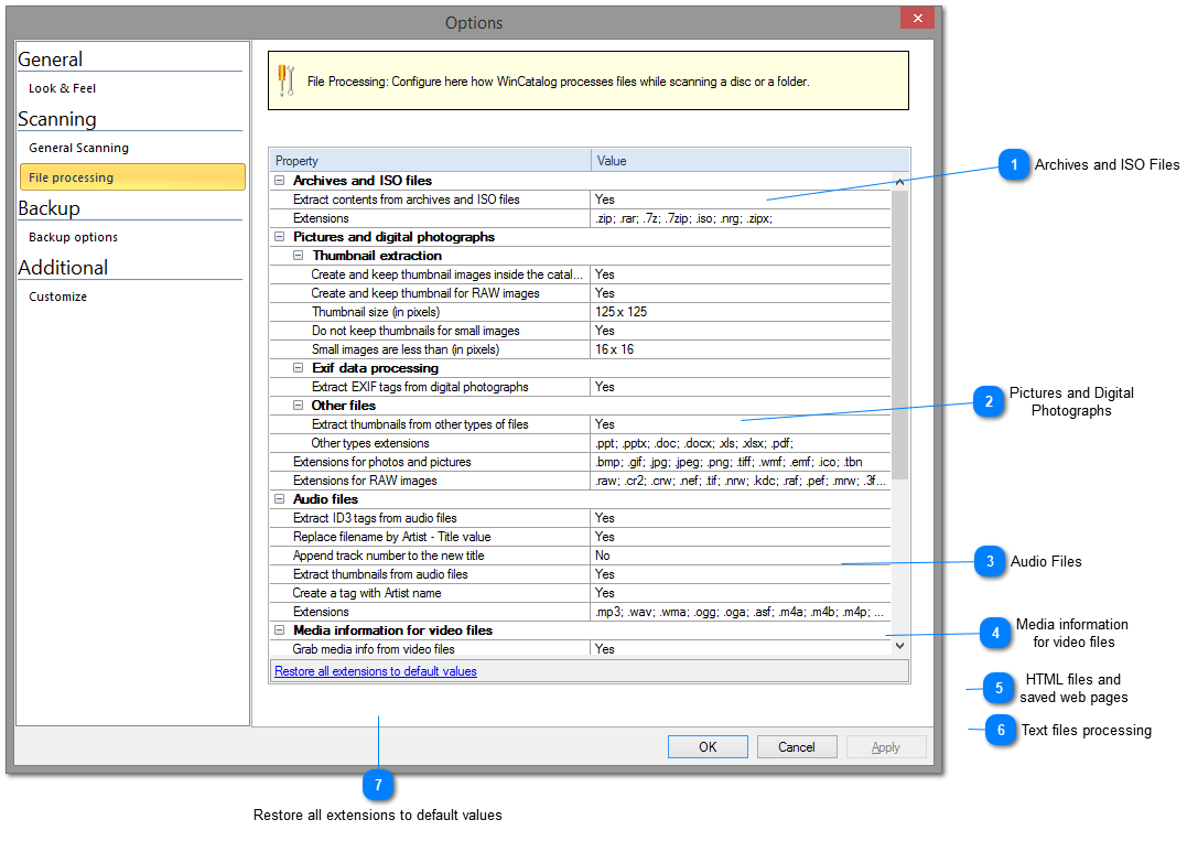 wincatalog thumbnail extraction method