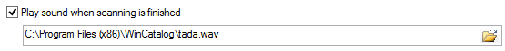 4. Play sound when 
scanning is finished