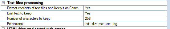 6. Text files processing section