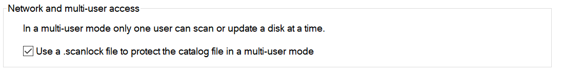 2. Network and multi-user access