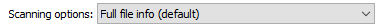11. Scanning options
used for this disk