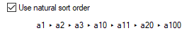 8. Use natural sort order