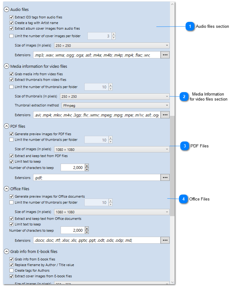 File Processing page (Part 2)