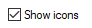4. Show icons (for search tabs)