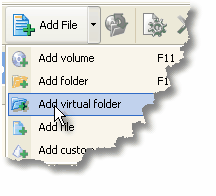 wincatalog virtual folder usage